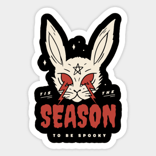 Scary Halloween Rabbit Sticker